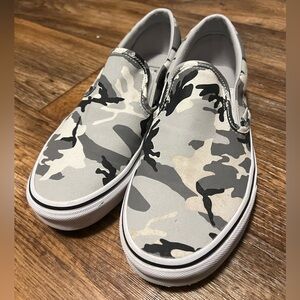 Camo slip on vans